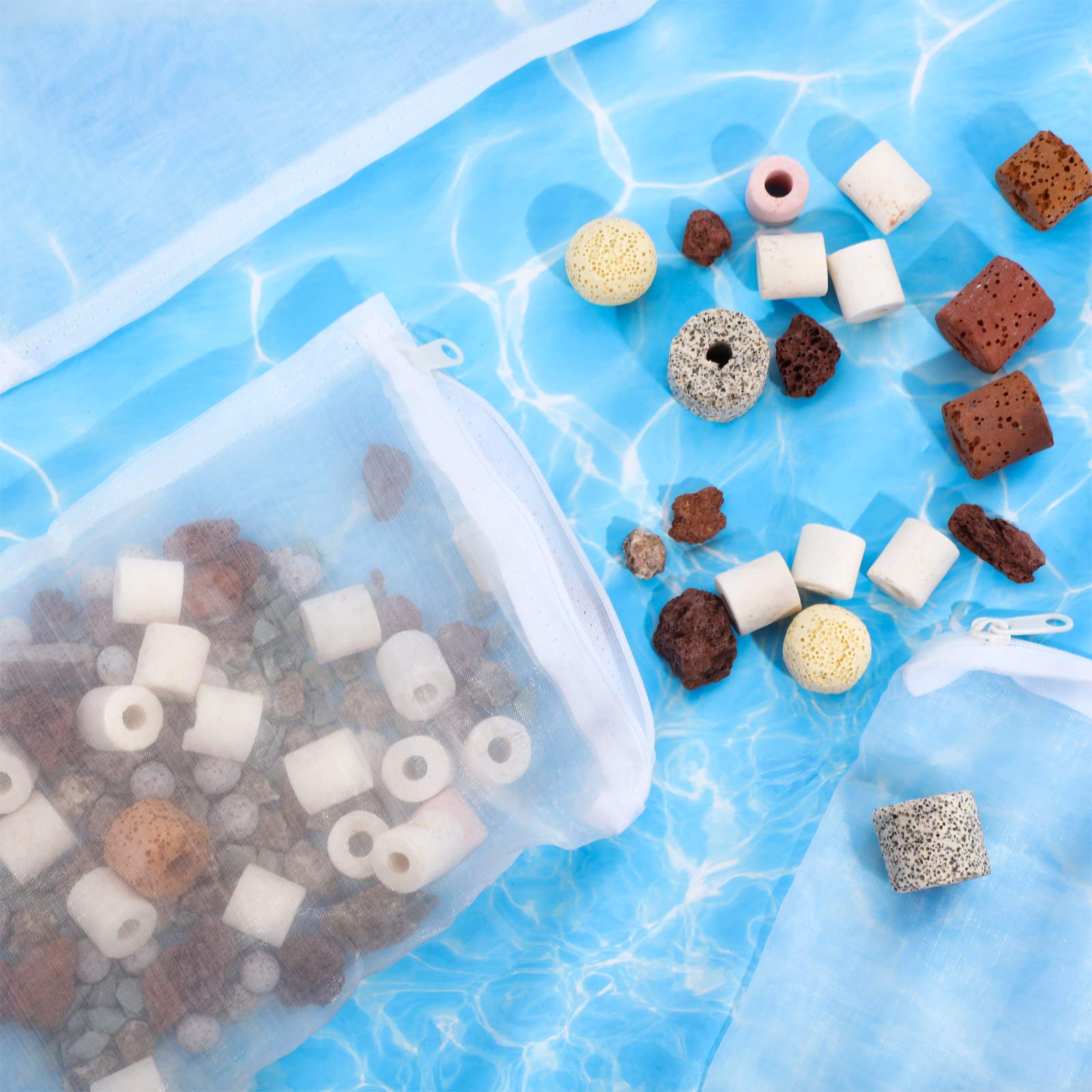 Geiserailie aquarium bag with zipper prevents material spills.