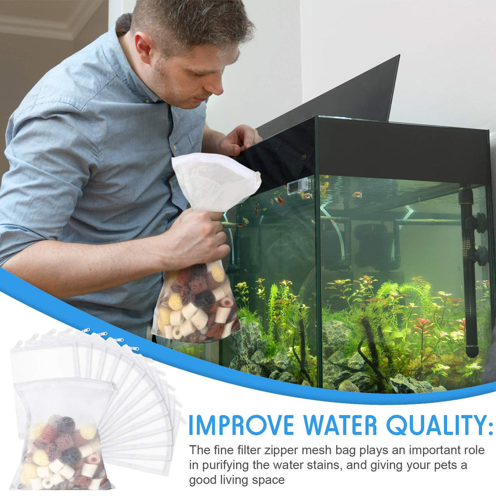 Geiserailie reusable filter bags simplify tank upkeep.
