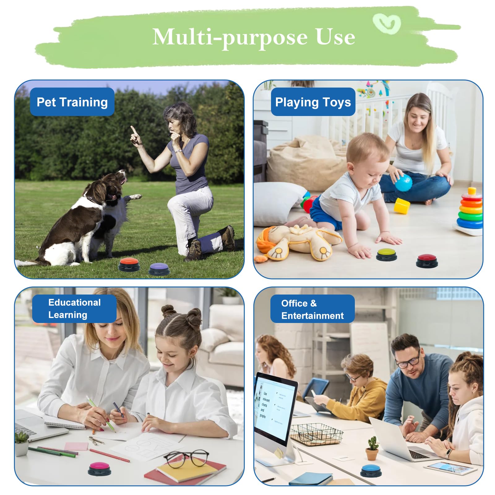 Gelabur dog buttons durable, pet-safe materials for everyday use.