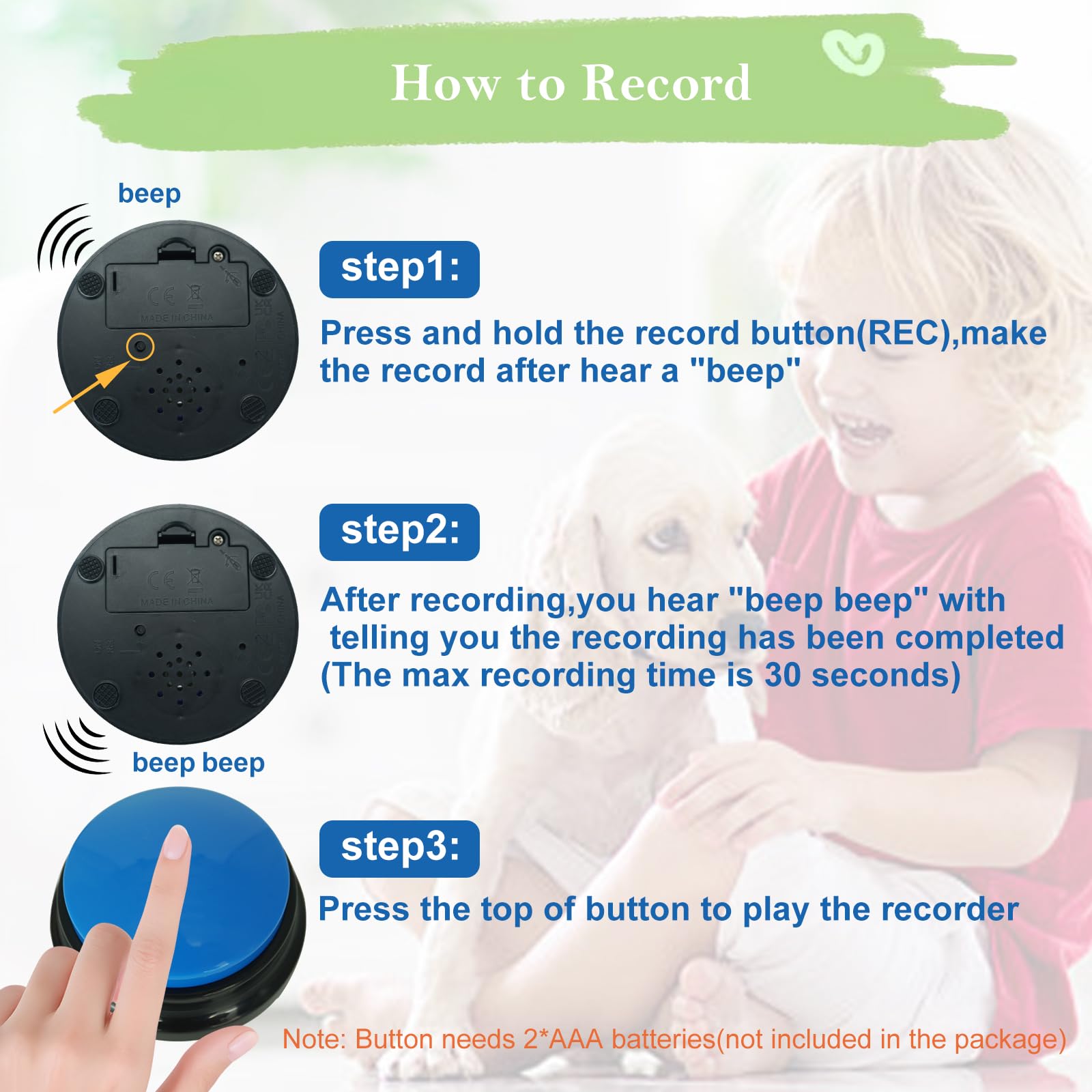Gelabur dog buttons training session illustrating dog learning through sound cues