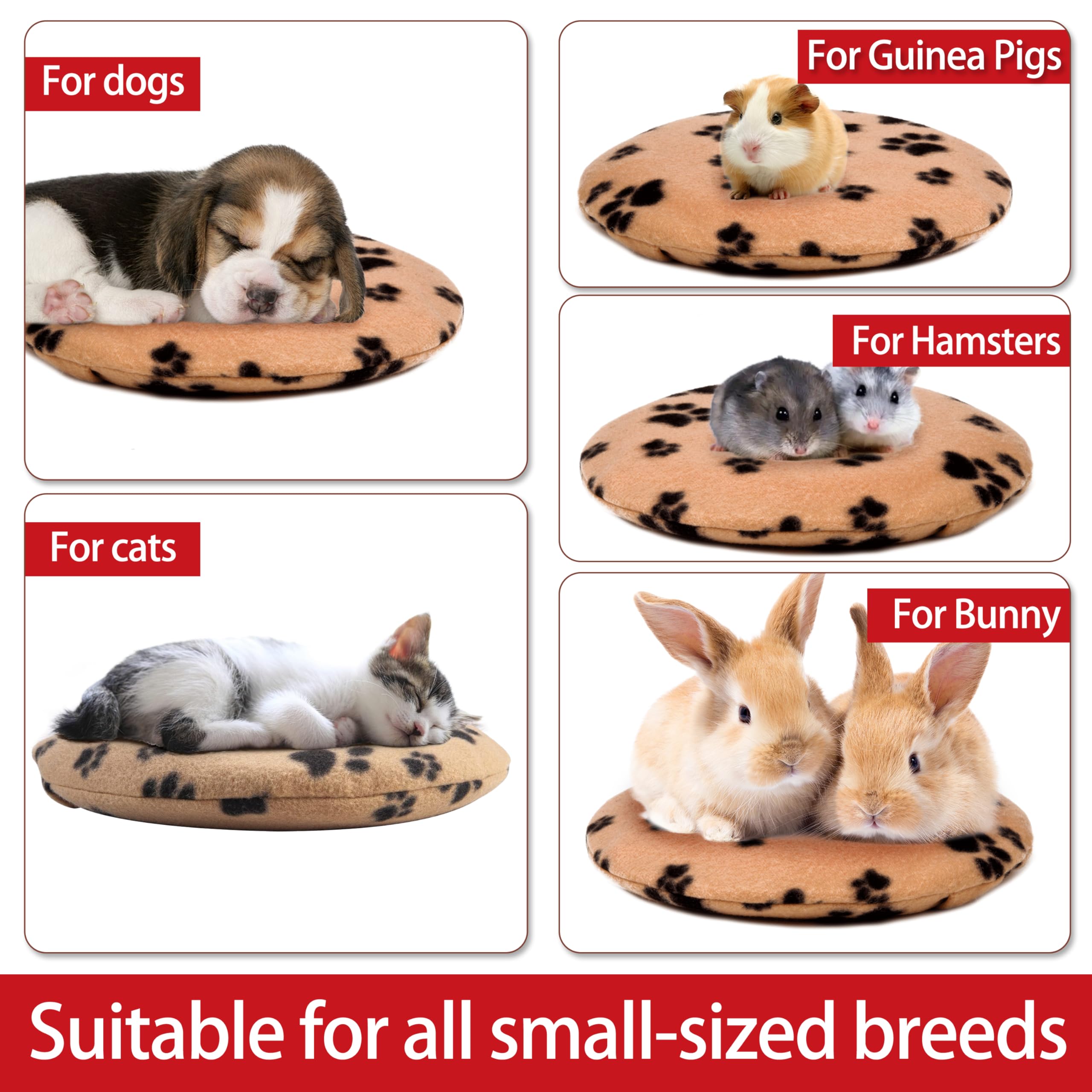 Gelbesty fleece cover with paw design adds cozy comfort.