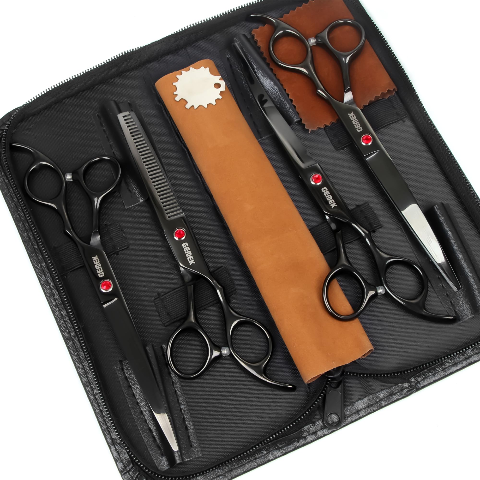 GEMEK 7in down-curve scissor ideal for body and limb shaping