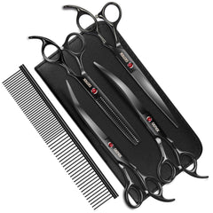 GEMEK 7in up-curve scissor for precise trimming around eyes and face
