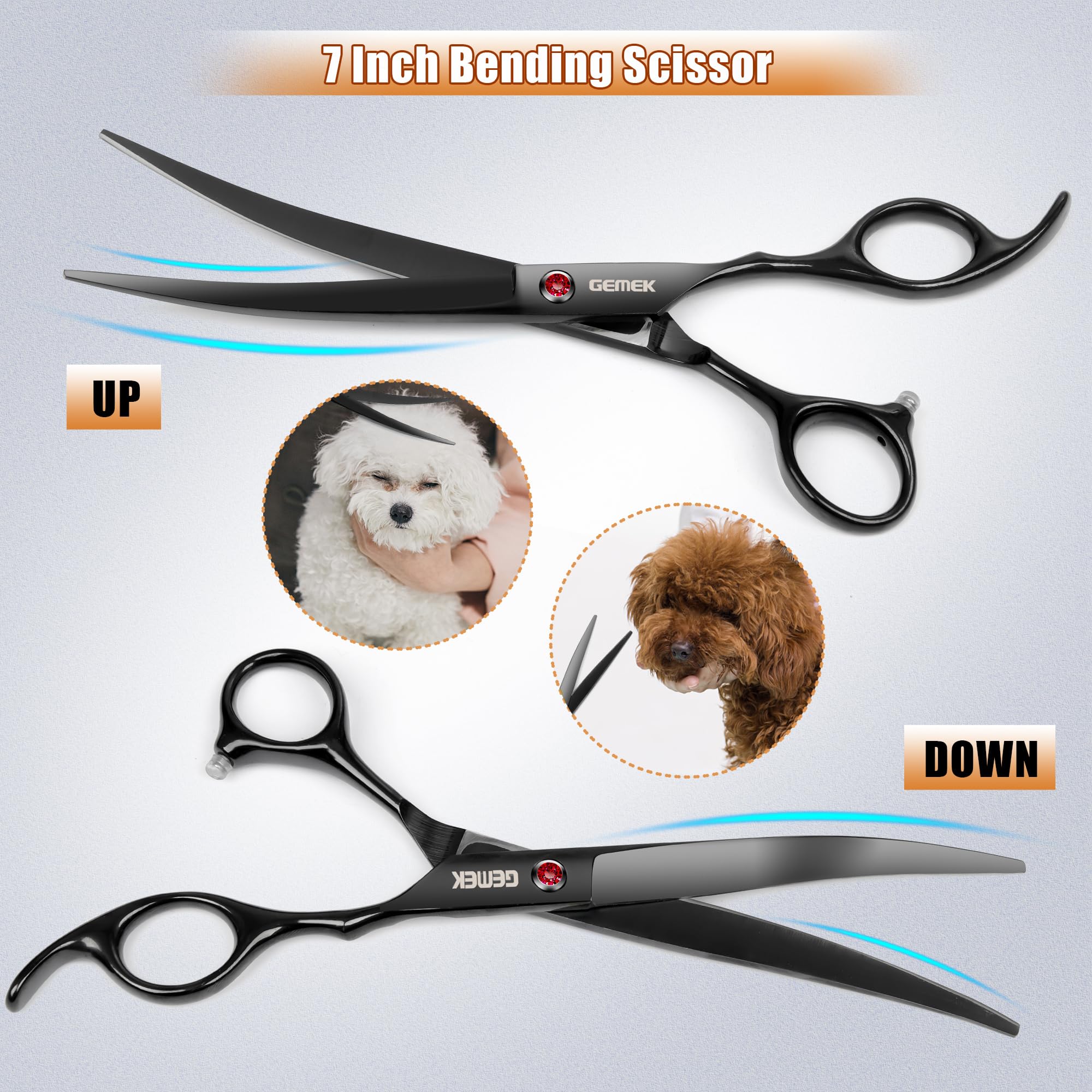 GEMEK grooming comb for detangling and prep