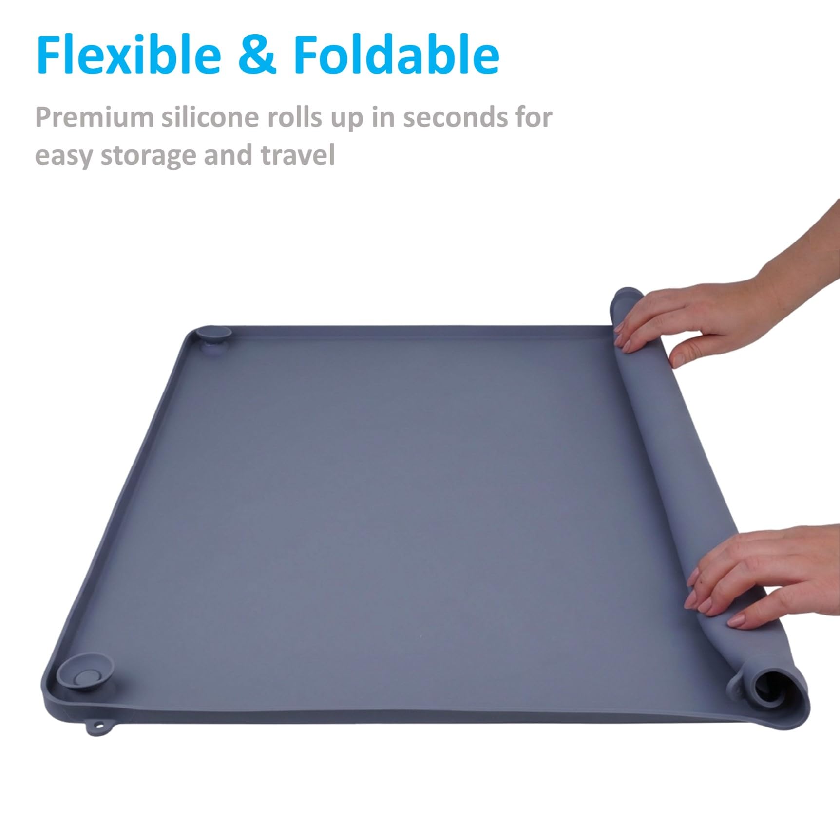 Generic 2-in-1 silicone dog pee pad holder tray wall-mount loops for vertical setup