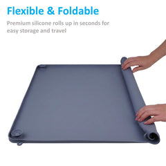 Generic 2-in-1 silicone dog pee pad holder tray wall-mount loops for vertical setup