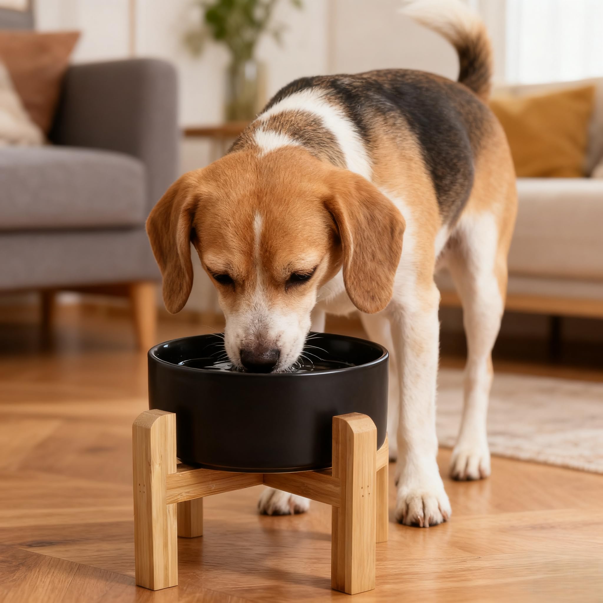 Generic 6-inch bowl capacity of 3.6 cups for daily feeding.