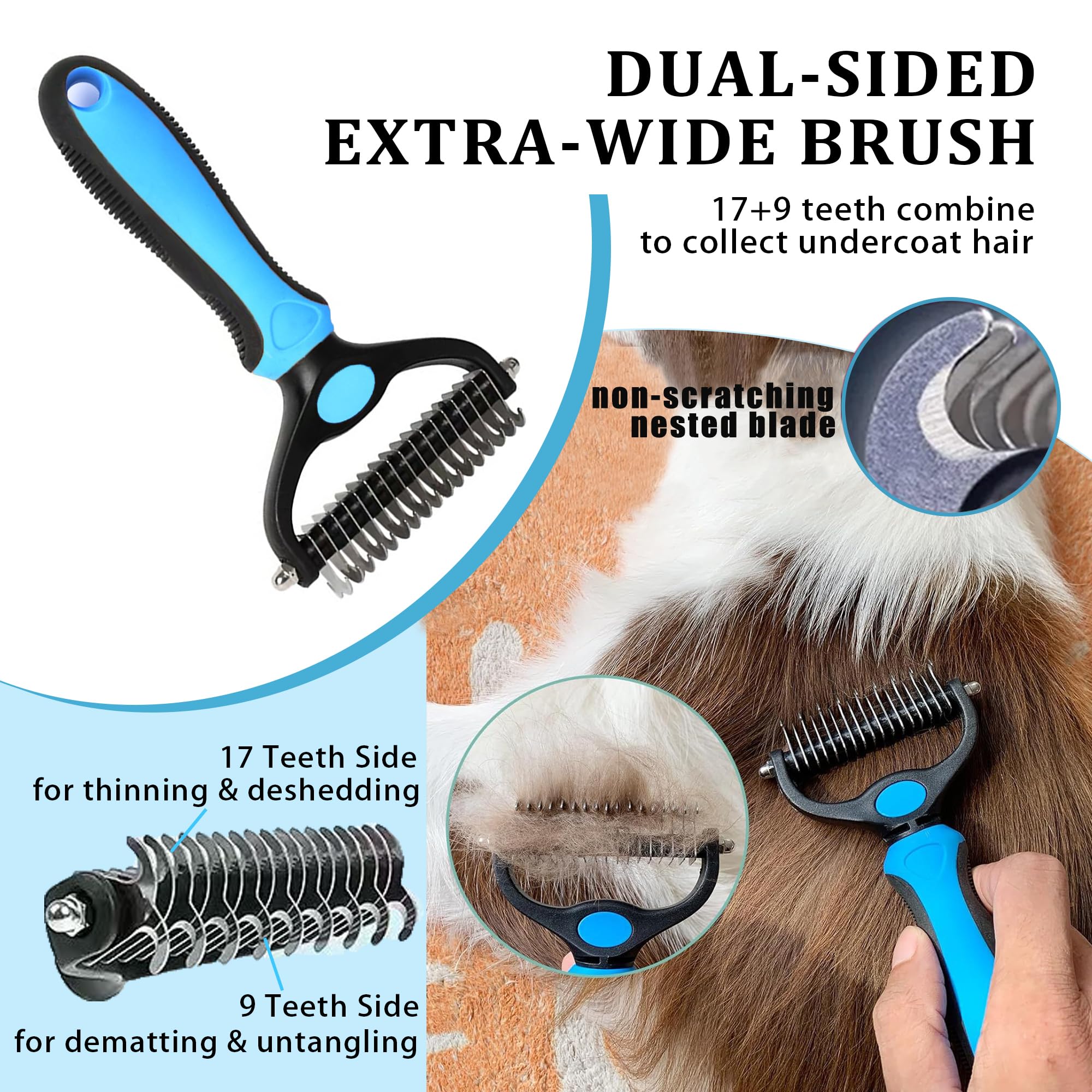 Generic flea comb removes fleas and debris while gentle on skin.
