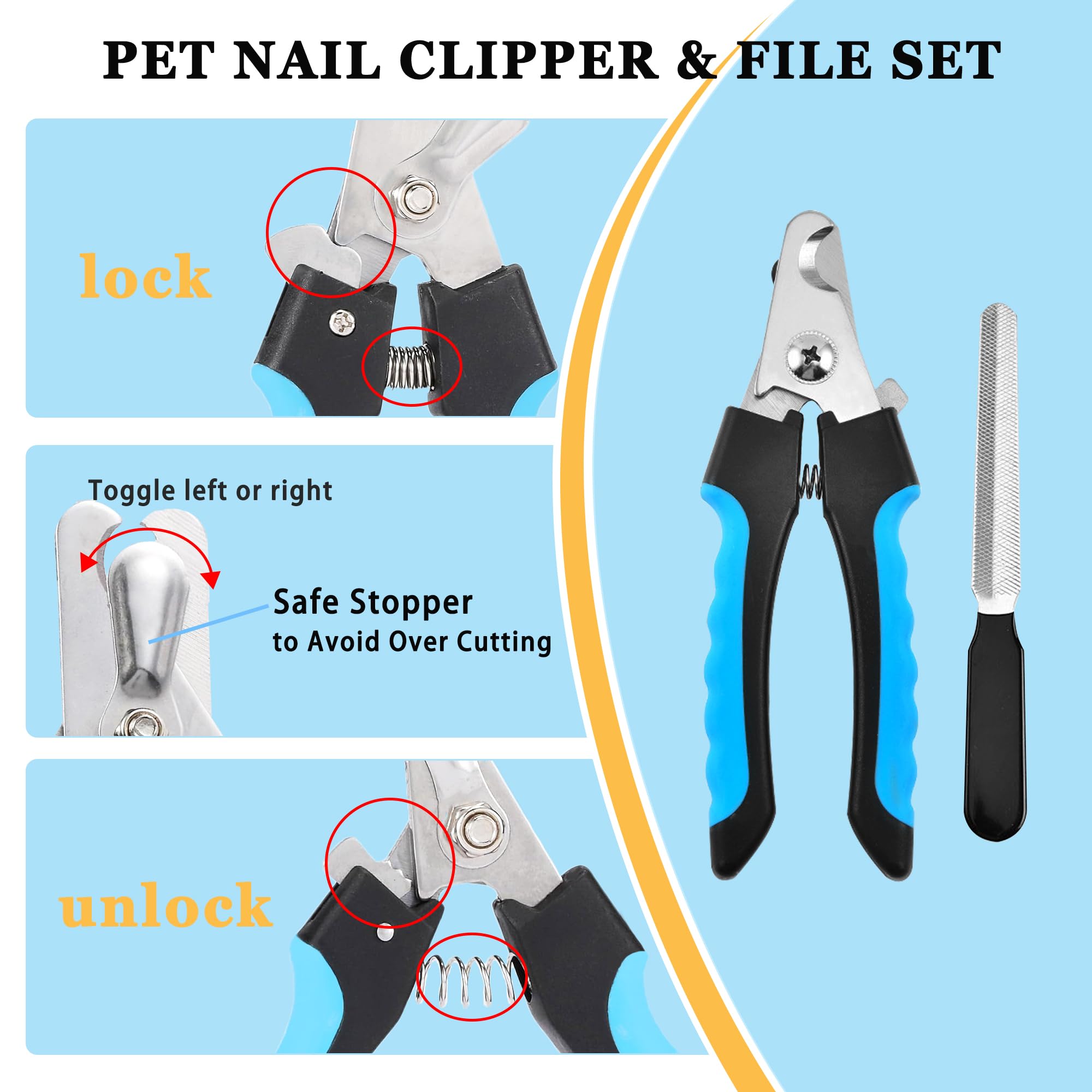 Generic undercoat rake tackles mats on long-haired dogs for smooth coats.