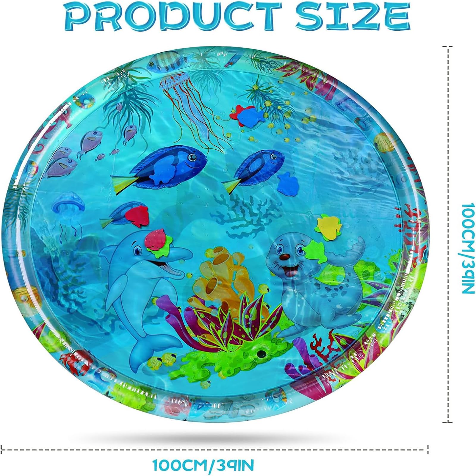 Generic Aqua Cats Water Mat offers year-round cooling or lounging options