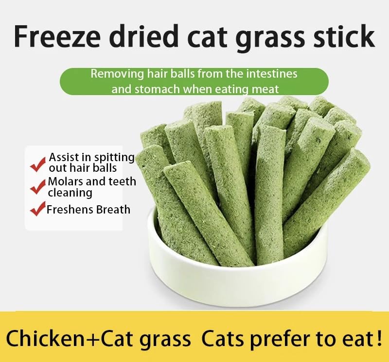 Generic Aroma Chew Stick Cat Grass entices cats with a natural scent and flavor.