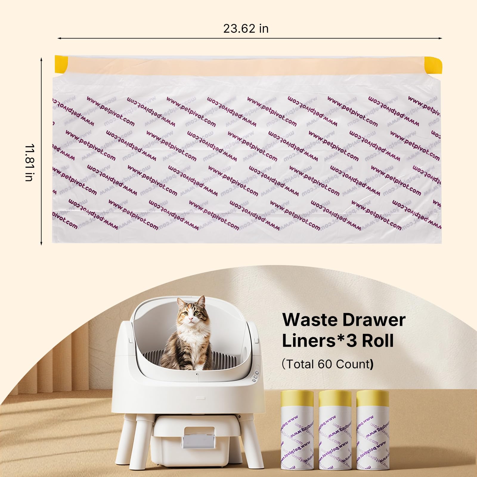 Generic Autoscooper 11 extra-thick liner offers leak resistance during use