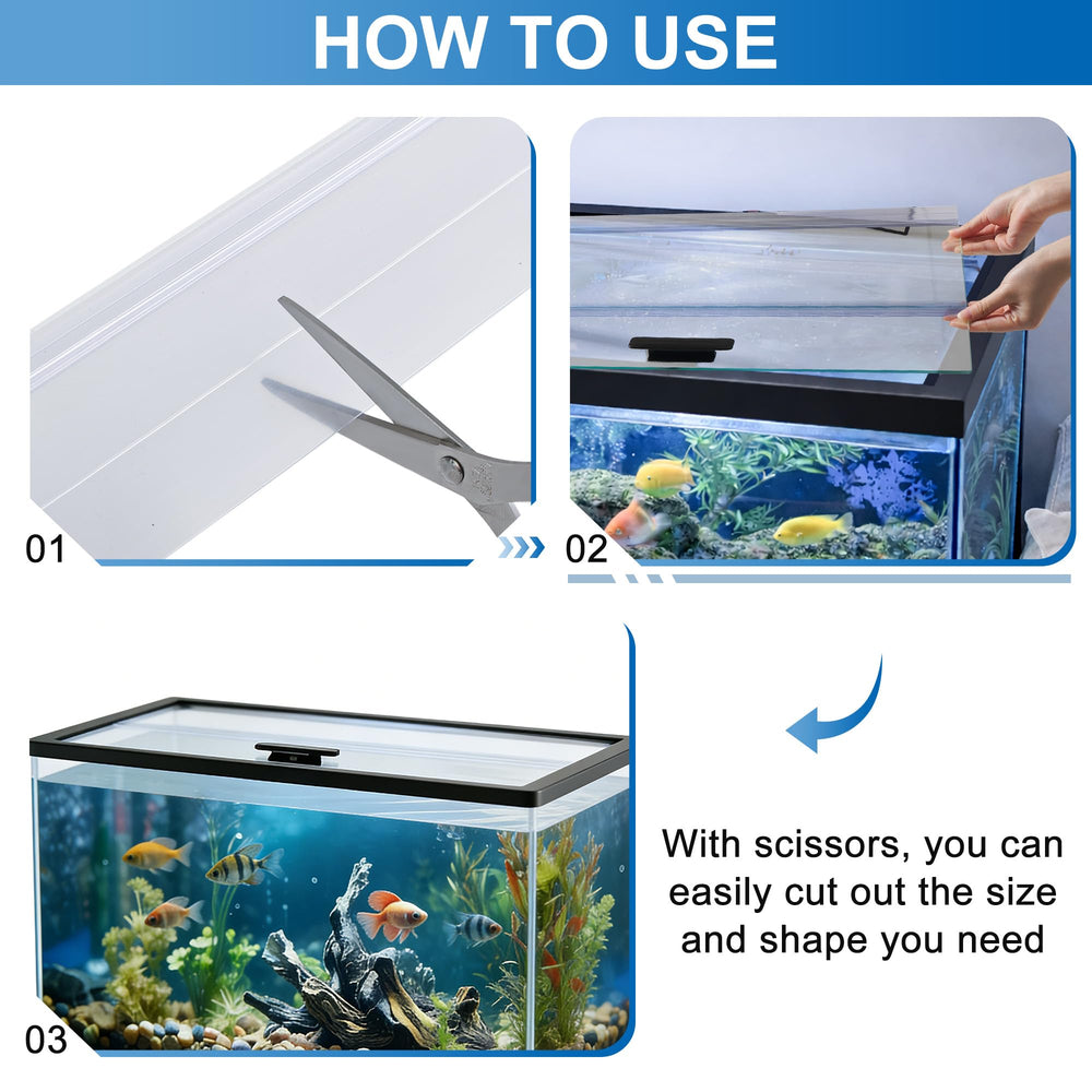 Generic backstrip trimmed to fit marine or freshwater tanks
