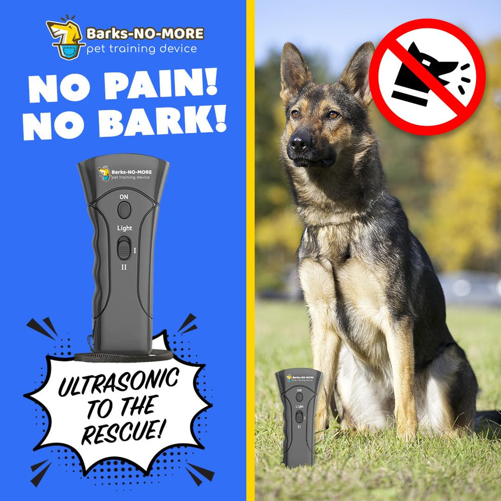Generic Barks No More compact portable device for outdoor training.