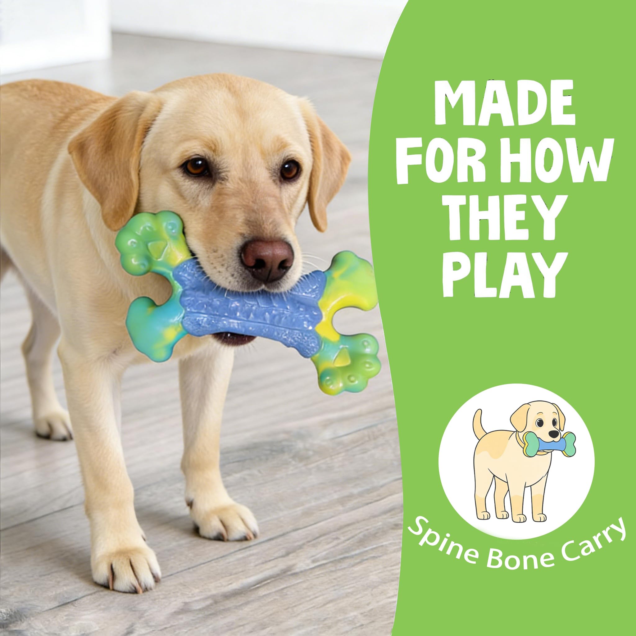 Generic beef aroma red toy that entices extended chewing sessions