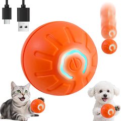 Generic BIONEMAGILI interactive ball in orange sparks chasing excitement for small pets.