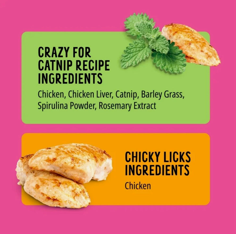Generic Bonkers Purrpops flavors tuna salmon chicken assortment