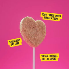 Bonkers Purrpops lollipops close-up showing texture and flavor cues.