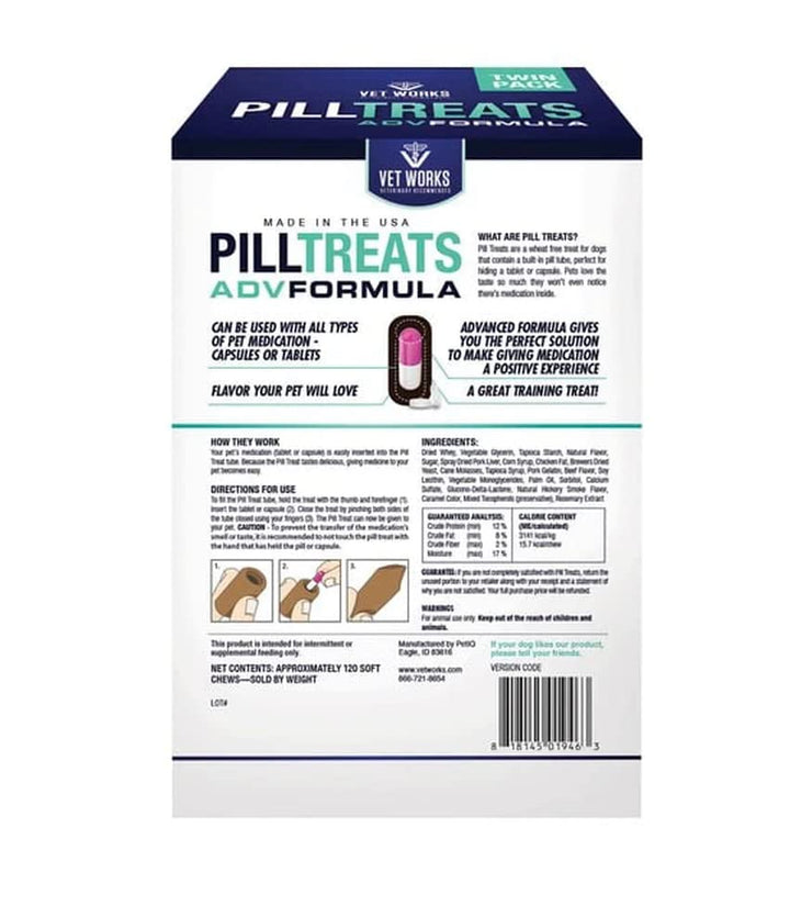 Generic built-in pill tube image; convenient disguise for dog medications