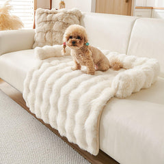 Generic Calming Dog Bed curved design for couch lounging and comfort