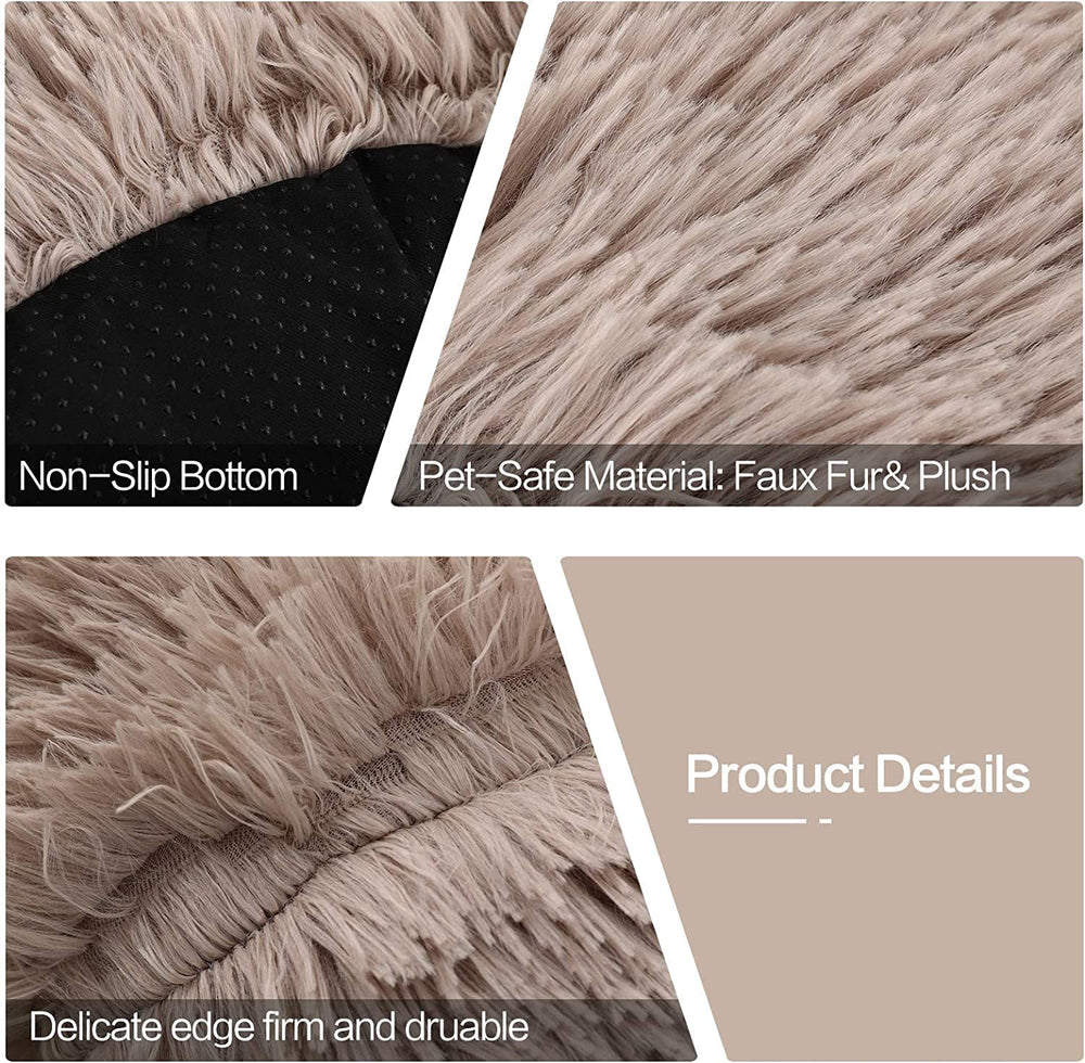 Generic cat bed donut moisture-proof surface protects against damp spots.