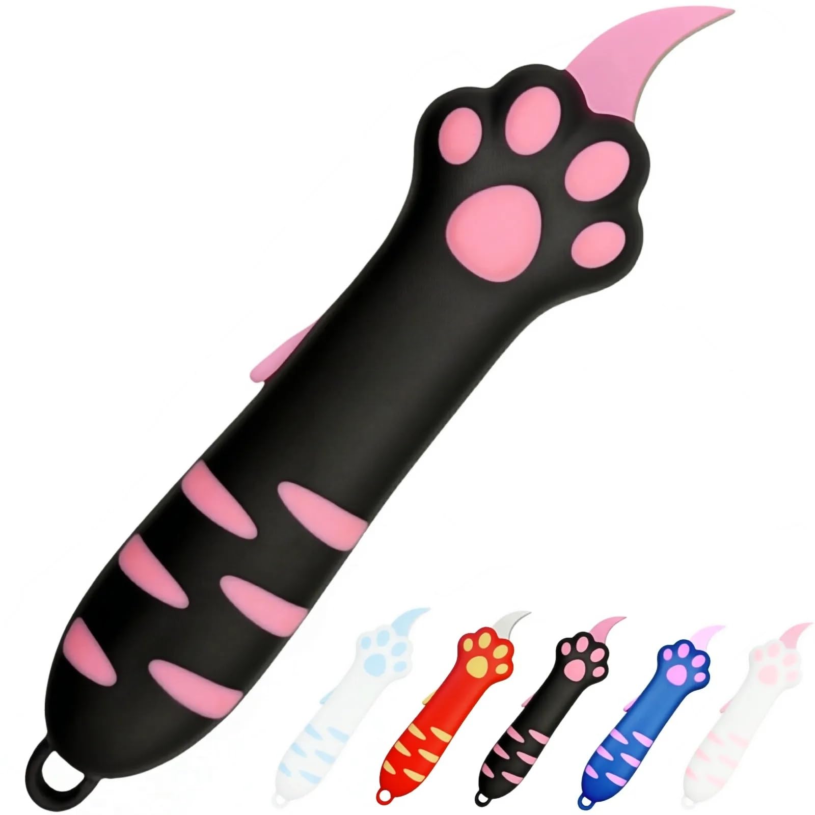Generic Cat Paw Box Cutter front view shows compact, lightweight design for quick daily tasks