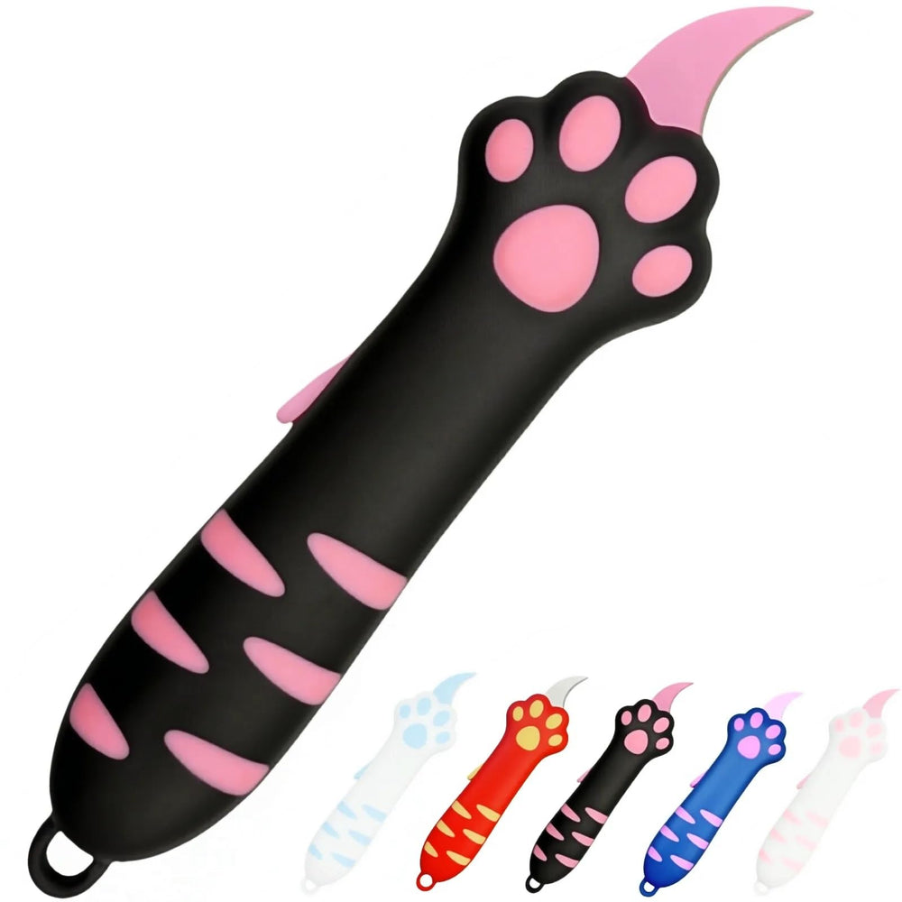 Generic Cat Paw Box Cutter front view shows compact, lightweight design for quick daily tasks