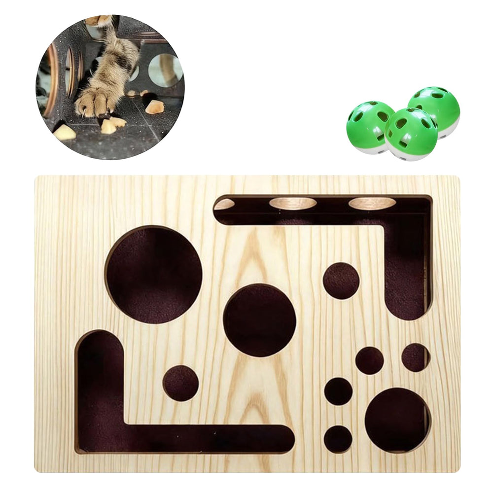 Generic Cat Scratch Puzzle Box with sandpaper; promotes safe scratching.