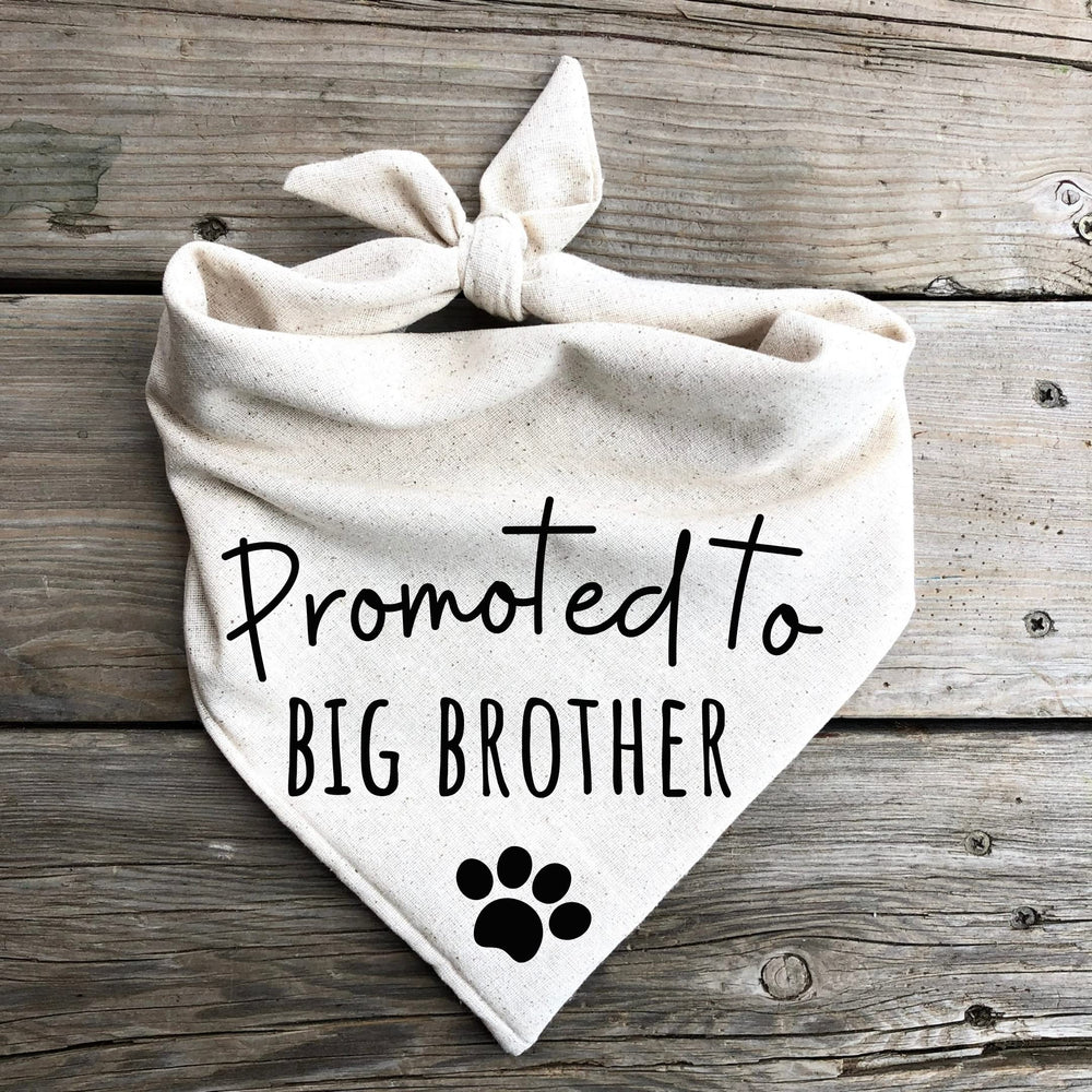 Generic Dog Bandana showing heat pressed personalized wording.