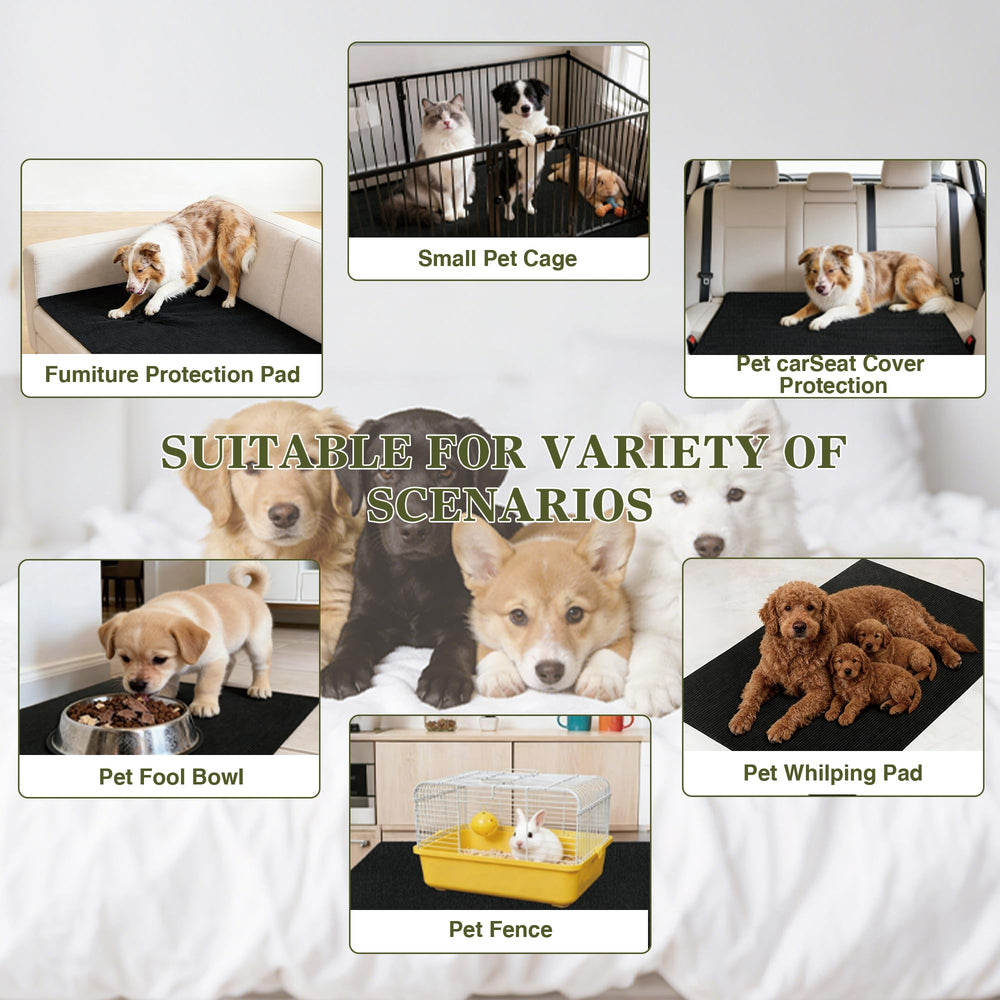 Generic large crate mat can be trimmed to fit different kennels
