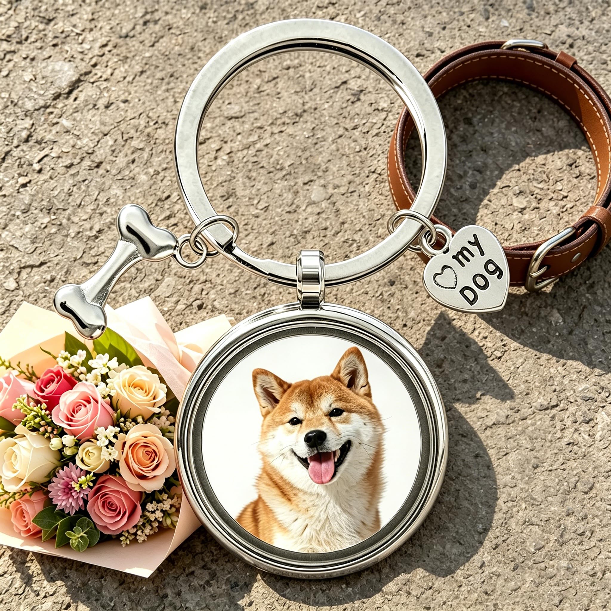 Generic Dog Memorial Gift Keychain for dog lovers expresses sympathy