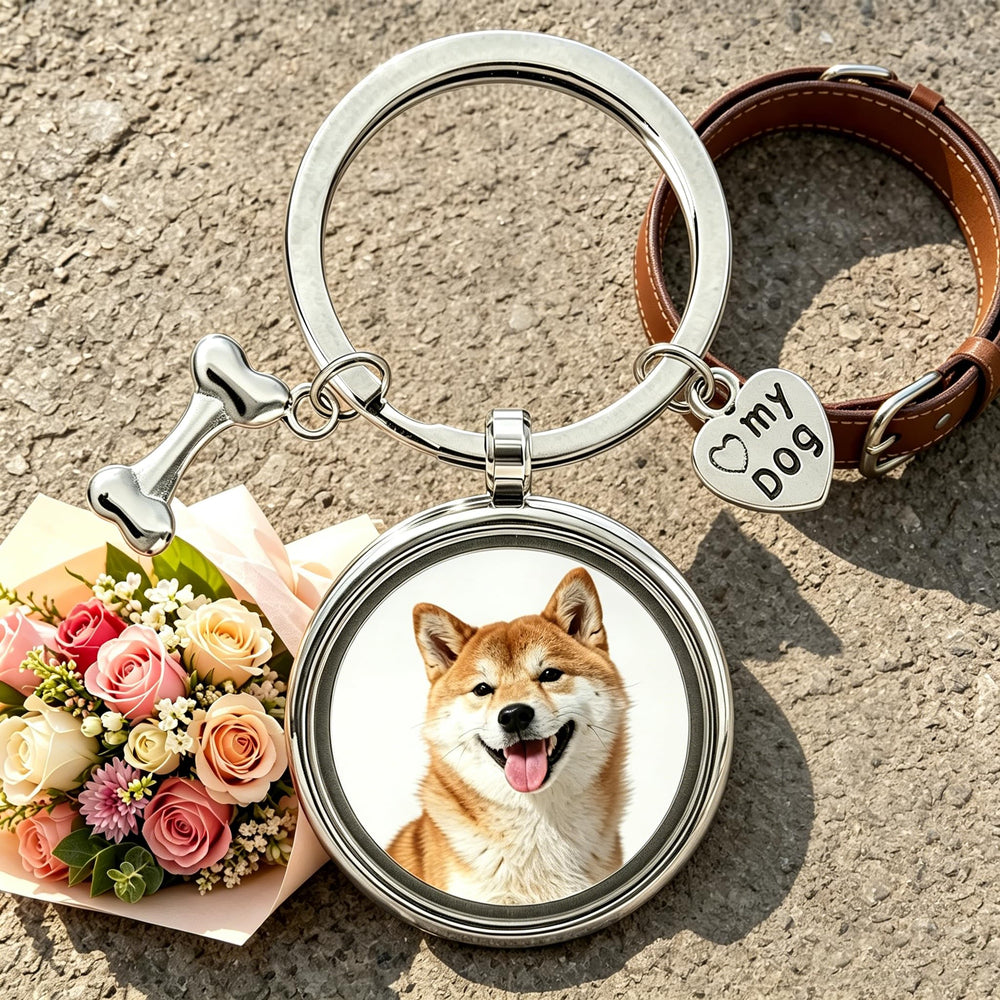 Generic Dog Memorial Gift Keychain for dog lovers expresses sympathy