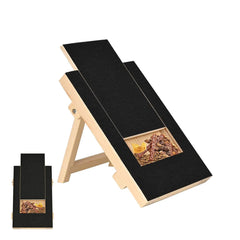 Generic dog nail scratch board with built-in treat drawer for rewarding grooming sessions.