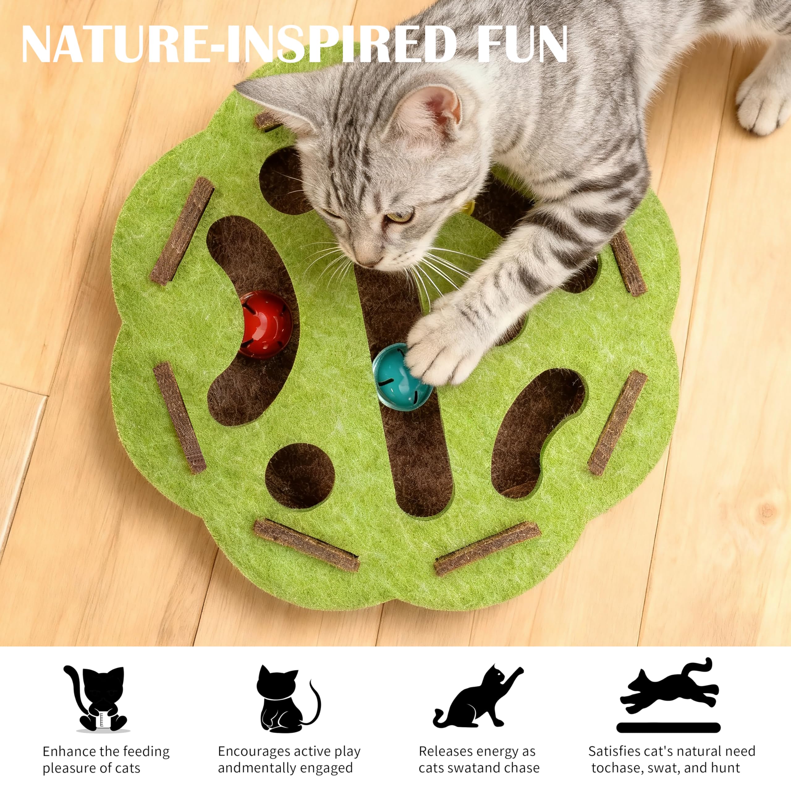 Generic enrichment box supports slow feeding and mental exploration.