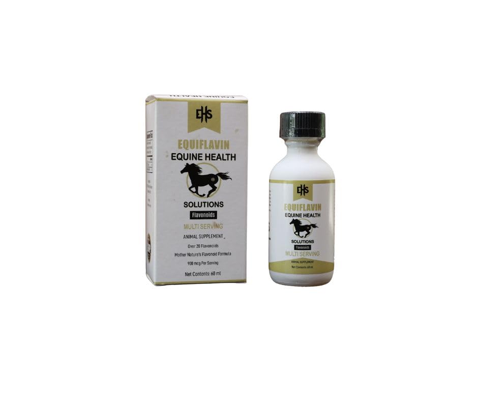 Generic EquiFlavin Multidose bottle supports horse mobility and comfort.