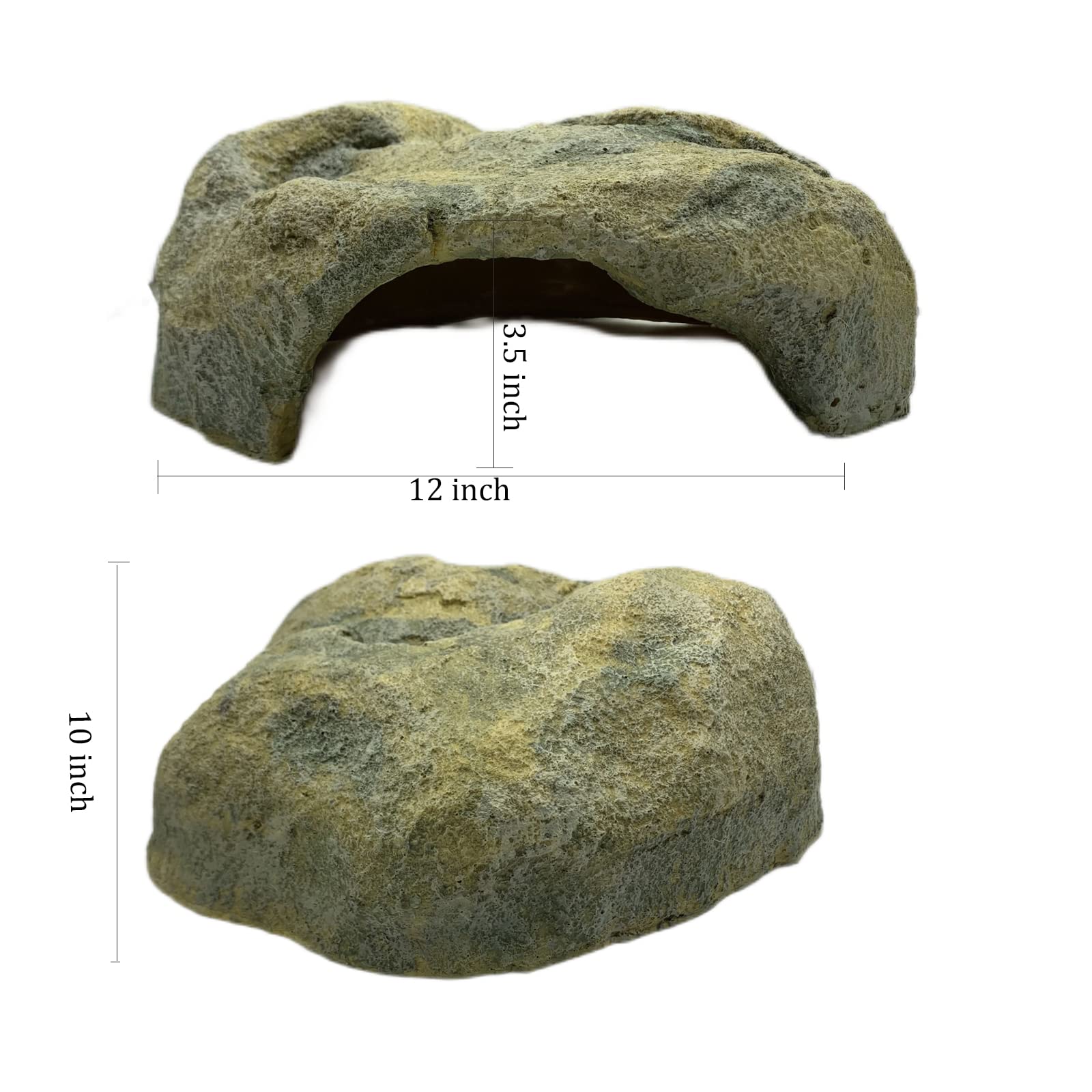 Generic Extra Large Resin Reptile Hide Cave natural color blends with terrarium