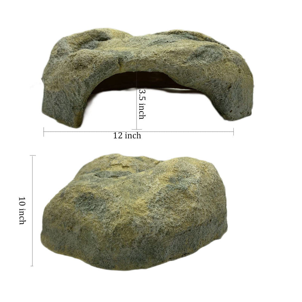 Generic Extra Large Resin Reptile Hide Cave natural color blends with terrarium