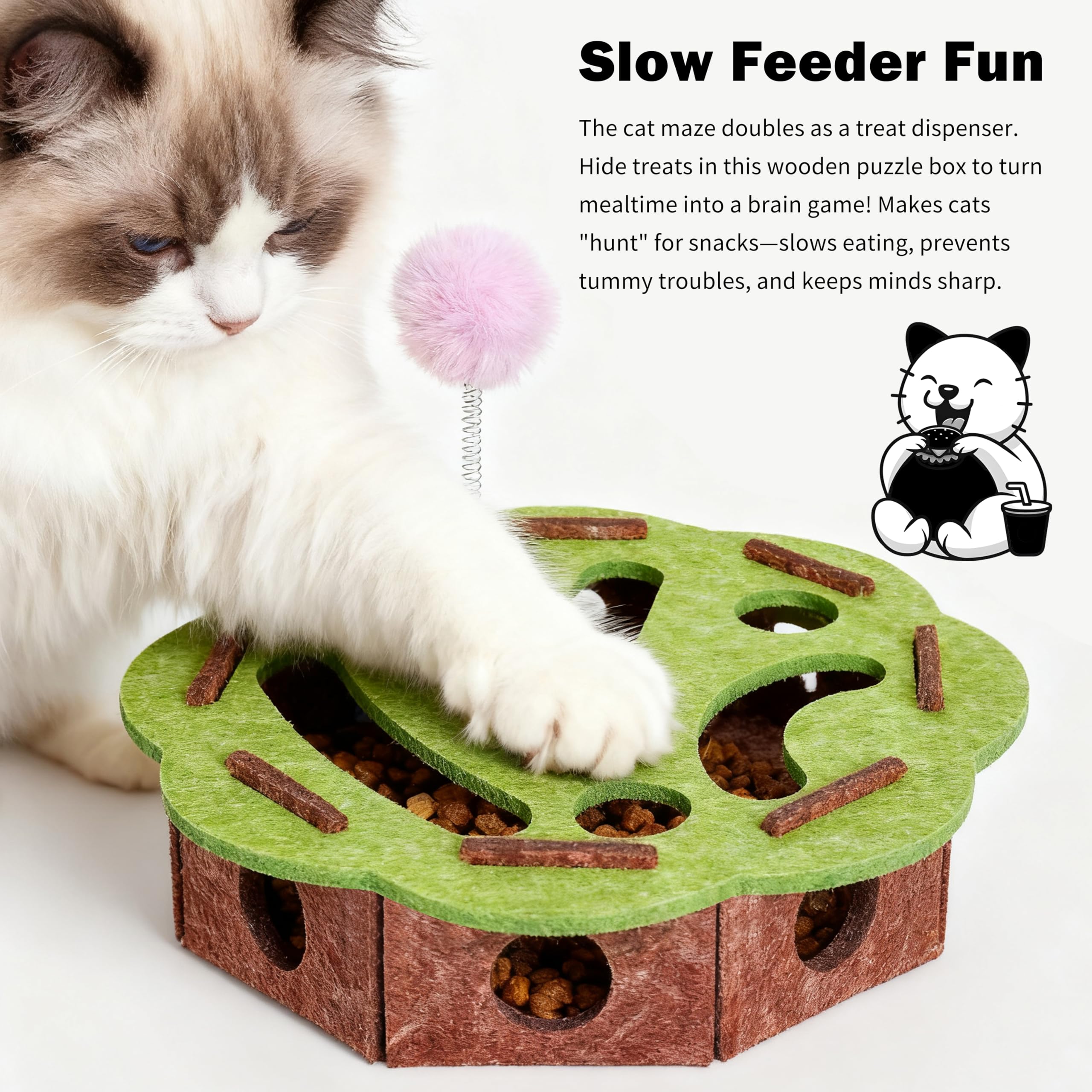 Generic flower-design multi-track maze invites exploration.