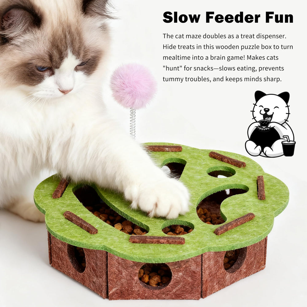 Generic flower-design multi-track maze invites exploration.