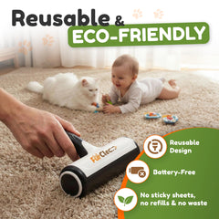 Generic FurClean roller soft-glide over fabric without snagging