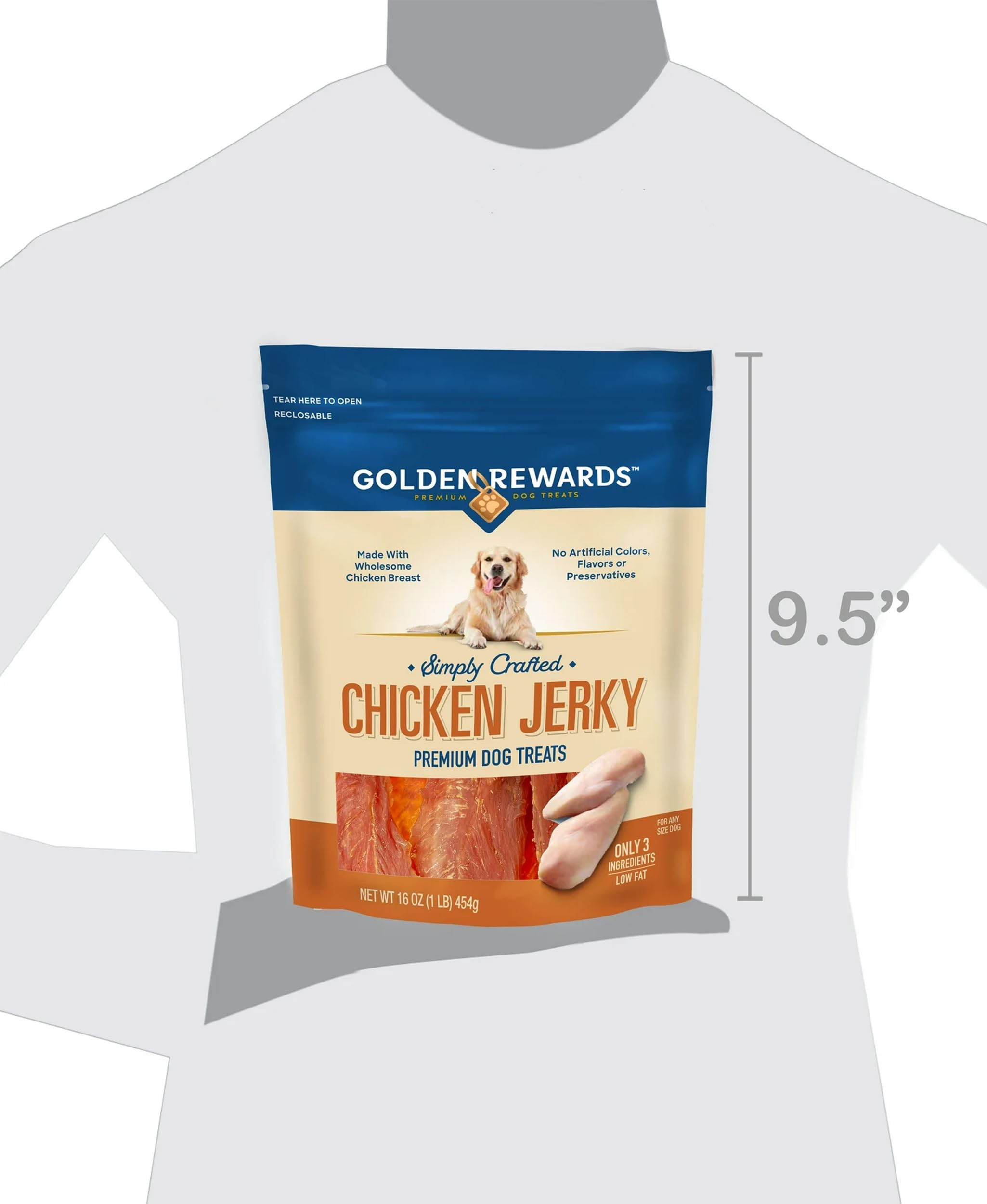 Generic Golden Rewards grain-free ingredients cater to sensitive diets.