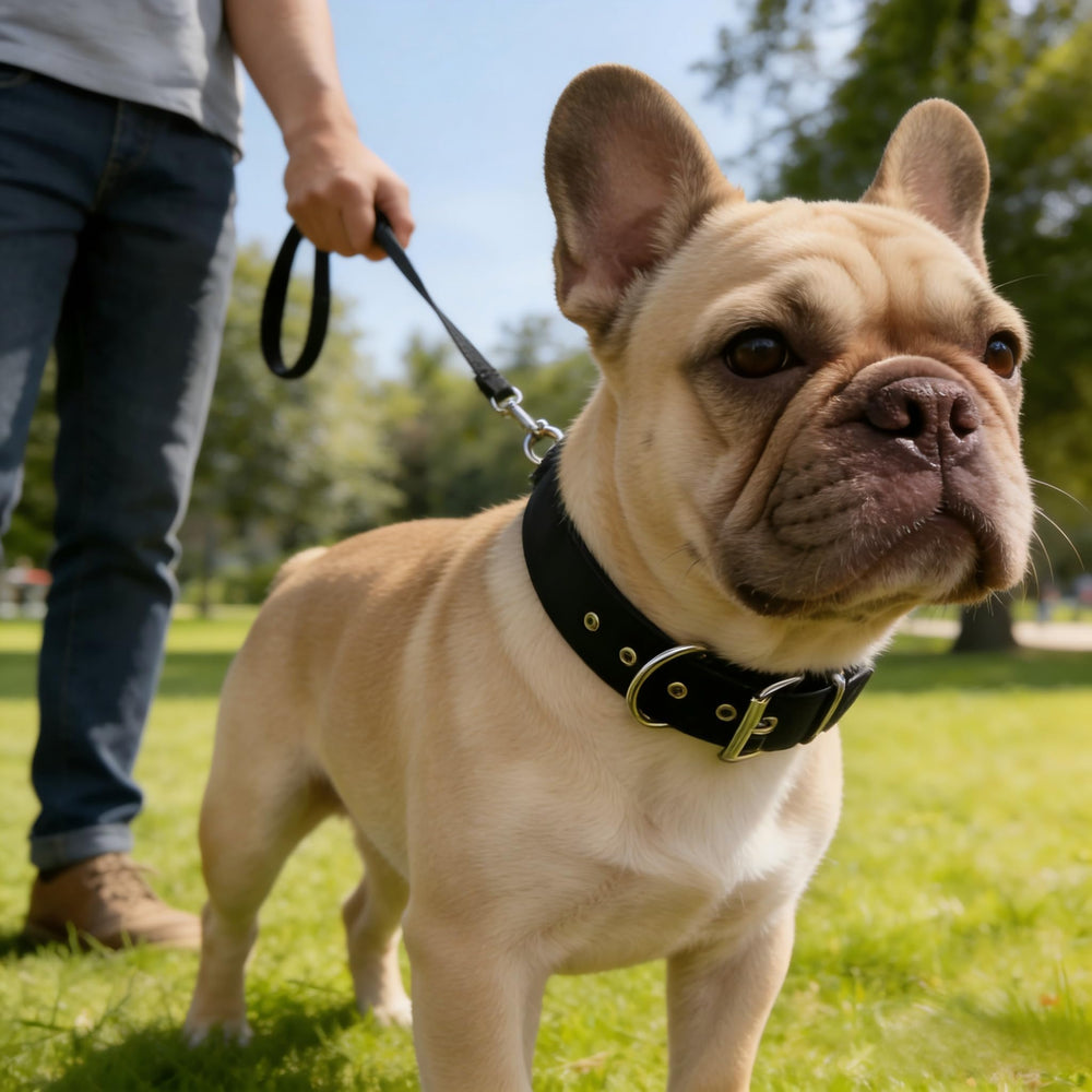 Generic Heavy-Duty Nylon Dog Collar: ready for daily walking in black color.