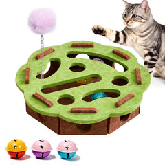 Generic interactive cat puzzle toy maze for indoor play and mental stimulation.