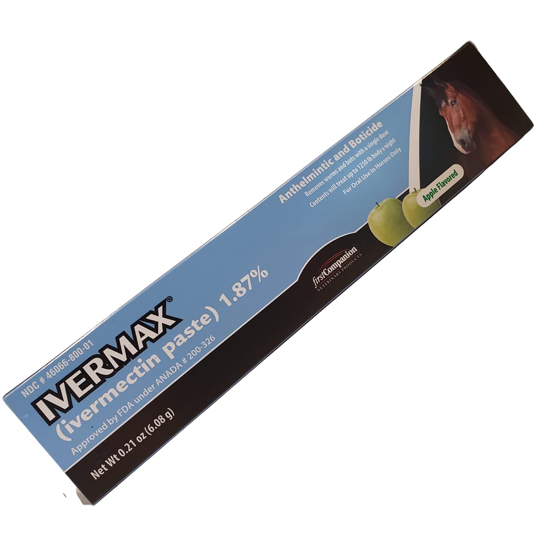 Generic Ivermax apple-flavored paste helps remove bots and worms