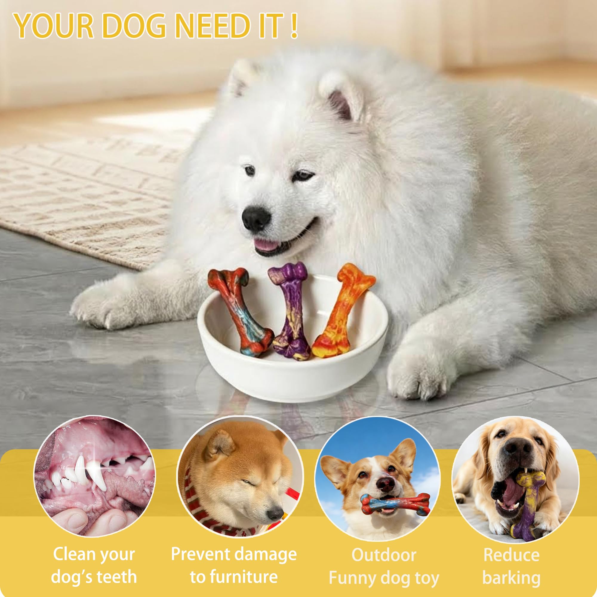 Generic lightweight yet durable chew toy ready for active play