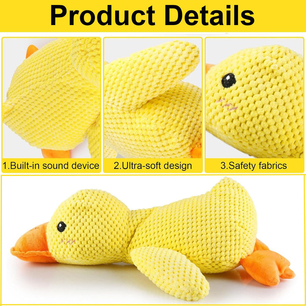 Generic Mellow Duck emits a cheerful quack during play sessions.
