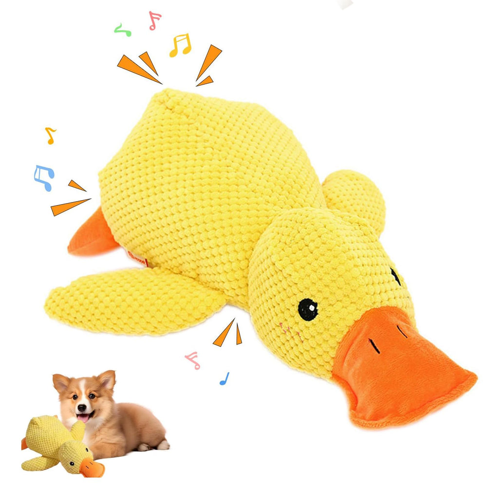 Generic Mellow Ducks Calming Pillow plush texture close-up for dog comfort
