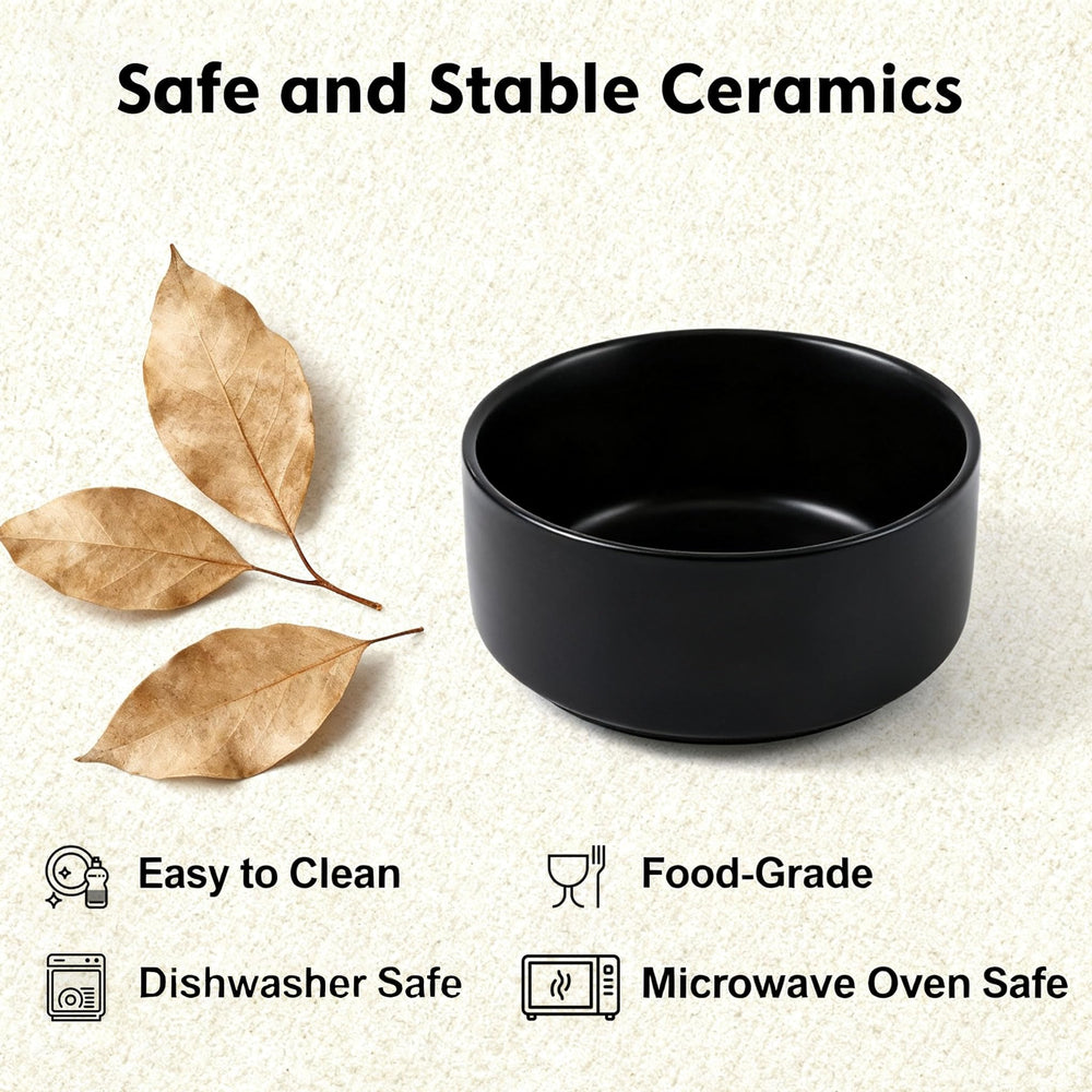 Generic microwave-safe elevated bowl for warming pet meals.
