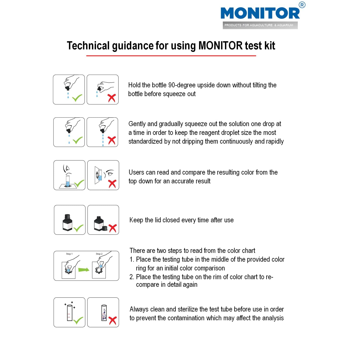 Generic Monitor DISSOLVED Oxygen Test Kit seawater sample during test.