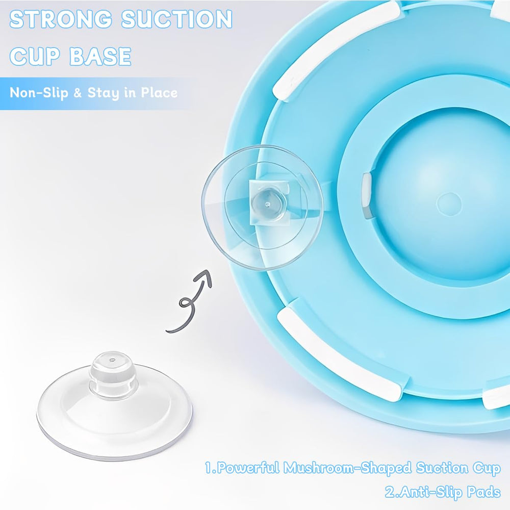 Generic multipet licking bowl works for dogs and cats.